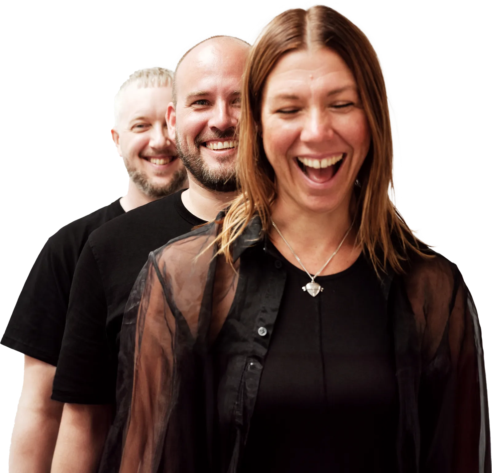 Portrait aeo team: Anna Lundqvist, Eddy Salzmann and Ola Möller